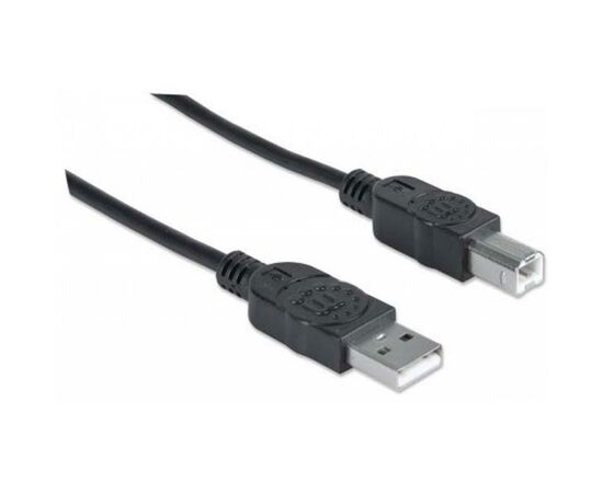 Кабель для принтера USB 2.0 AM/BM 1.8m Manhattan (333368)