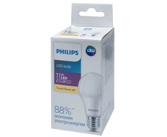 Лампочка Philips Ecohome LED Bulb 11W E27 3000K 1PF/20RCA (929002299567), зображення 2 Лампочка Philips Ecohome LED Bulb 11W E27 3000K 1PF/20RCA (929002299567), зображення 2