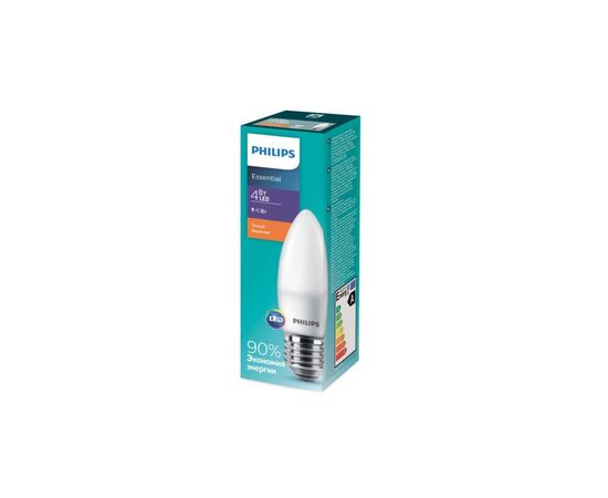 Лампочка Philips ESSLEDCandle 4-40W E27 827 B35NDFR RCA (929001886307), зображення 2 Лампочка Philips ESSLEDCandle 4-40W E27 827 B35NDFR RCA (929001886307), зображення 2