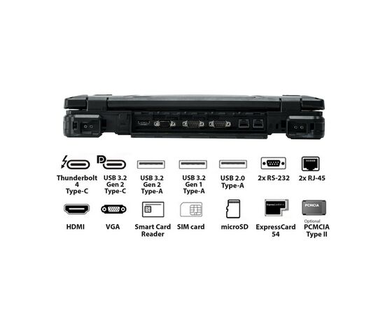 Ноутбук Durabook Z14I (Z4E1B3CE3BTX), изображение 12 Ноутбук Durabook Z14I (Z4E1B3CE3BTX), изображение 12