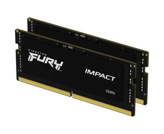 Модуль памяти для ноутбука SoDIMM DDR5 32GB (2x16GB) 6000 MHz Impact Kingston Fury (ex.HyperX) (KF560S38IBK2-32), изображение 3 Модуль памяти для ноутбука SoDIMM DDR5 32GB (2x16GB) 6000 MHz Impact Kingston Fury (ex.HyperX) (KF560S38IBK2-32), изображение 3