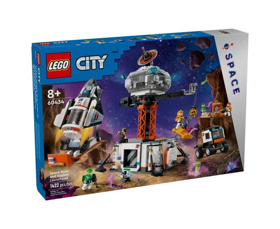 Конструктор LEGO City Космічна база й стартовий майданчик для ракети 1422 деталей (60434)