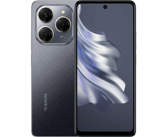 Мобильный телефон Tecno KJ6 (Spark 20 Pro 8/256Gb) Moonlit Black (4894947014178)