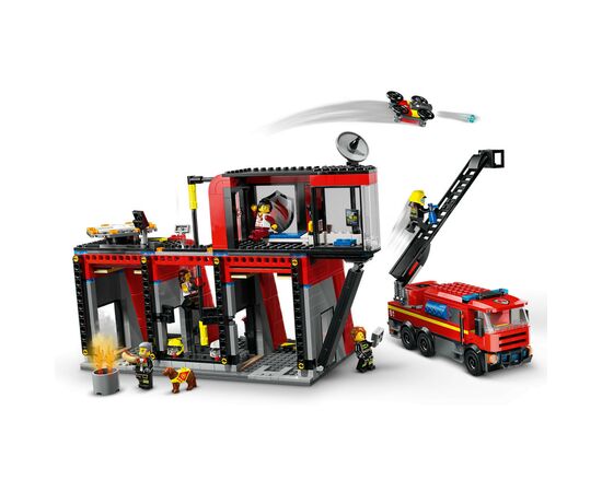 Конструктор LEGO City Пожарное депо с пожарной машиной 843 деталей (60414), изображение 3 Конструктор LEGO City Пожарное депо с пожарной машиной 843 деталей (60414), изображение 3