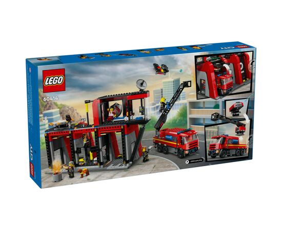 Конструктор LEGO City Пожарное депо с пожарной машиной 843 деталей (60414), изображение 8 Конструктор LEGO City Пожарное депо с пожарной машиной 843 деталей (60414), изображение 8