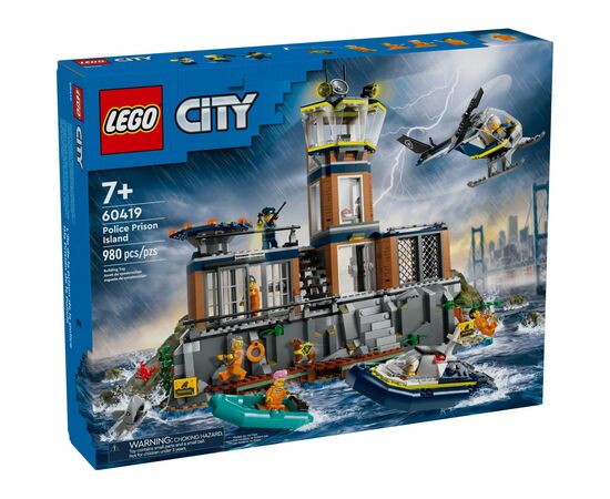 Конструктор LEGO City Полицейский остров-тюрьма 980 деталей (60419)