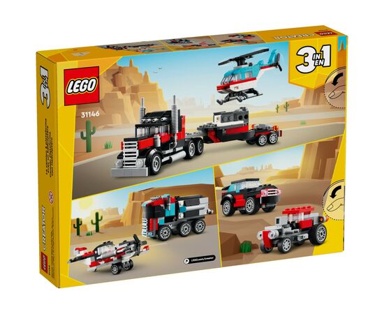 Конструктор LEGO Creator Бортовой грузовик с вертолетом 270 деталей (31146), изображение 10 Конструктор LEGO Creator Бортовой грузовик с вертолетом 270 деталей (31146), изображение 10