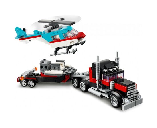 Конструктор LEGO Creator Бортовой грузовик с вертолетом 270 деталей (31146), изображение 5 Конструктор LEGO Creator Бортовой грузовик с вертолетом 270 деталей (31146), изображение 5