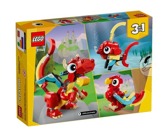 Конструктор LEGO Creator Красный Дракон 149 деталей (31145), изображение 8 Конструктор LEGO Creator Красный Дракон 149 деталей (31145), изображение 8