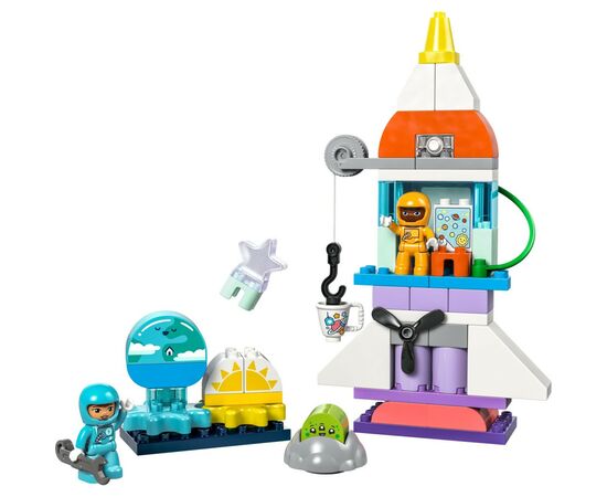 Конструктор LEGO DUPLO Town Пригоди на космічному шатлі 3-в-1 58 деталей (10422), зображення 2 Конструктор LEGO DUPLO Town Пригоди на космічному шатлі 3-в-1 58 деталей (10422), зображення 2