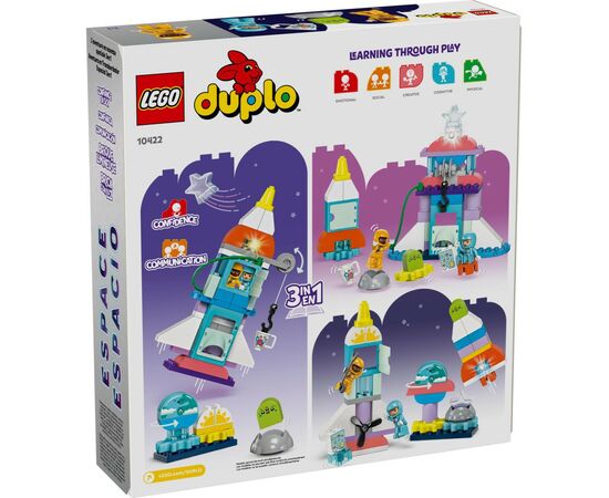 Конструктор LEGO DUPLO Town Пригоди на космічному шатлі 3-в-1 58 деталей (10422), зображення 7 Конструктор LEGO DUPLO Town Пригоди на космічному шатлі 3-в-1 58 деталей (10422), зображення 7