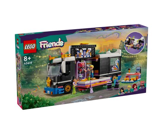 Конструктор LEGO Friends Автобус для музыкального тура поп-звезды 845 деталей (42619)