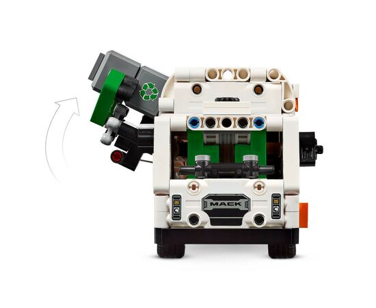 Конструктор LEGO Technic Мусоровоз Mack LR Electric 503 деталей (42167), изображение 6 Конструктор LEGO Technic Мусоровоз Mack LR Electric 503 деталей (42167), изображение 6