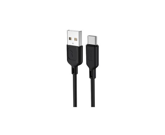 Дата кабель USB 2.0 AM to Type-C 1.2m Fast T-C829 Black T-Phox (T-C829 Black)
