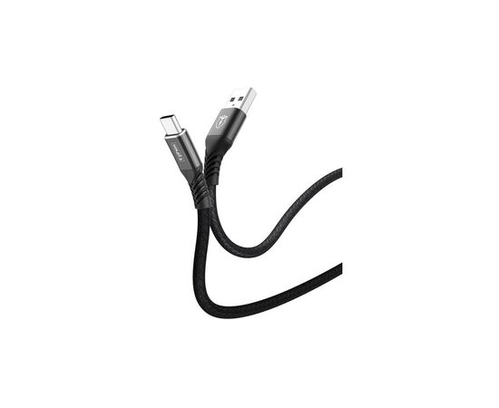 Дата кабель USB 2.0 AM to Type-C 1.0m Jagger T-C814 Black T-Phox (T-C814 black), изображение 2 Дата кабель USB 2.0 AM to Type-C 1.0m Jagger T-C814 Black T-Phox (T-C814 black), изображение 2