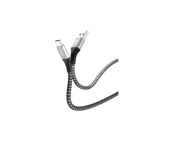Дата кабель USB 2.0 AM to Type-C 1.0m Jagger T-C814 Grey T-Phox (T-C814 grey), изображение 2 Дата кабель USB 2.0 AM to Type-C 1.0m Jagger T-C814 Grey T-Phox (T-C814 grey), изображение 2
