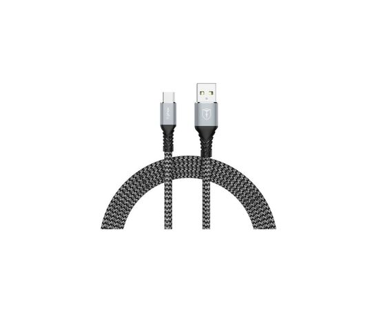 Дата кабель USB 2.0 AM to Type-C 1.0m Jagger T-C814 Grey T-Phox (T-C814 grey)
