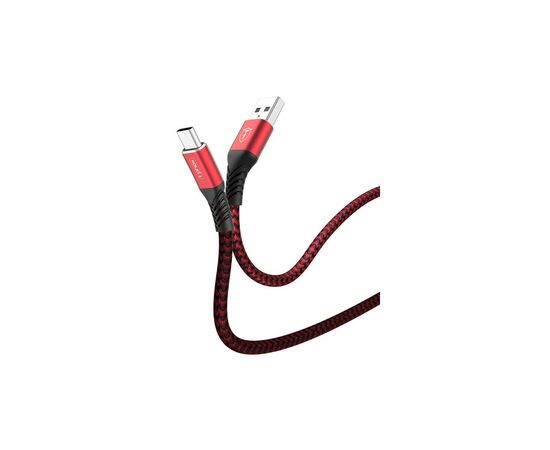 Дата кабель USB 2.0 AM to Type-C 1.0m Jagger T-C814 Red T-Phox (T-C814 red), изображение 2 Дата кабель USB 2.0 AM to Type-C 1.0m Jagger T-C814 Red T-Phox (T-C814 red), изображение 2