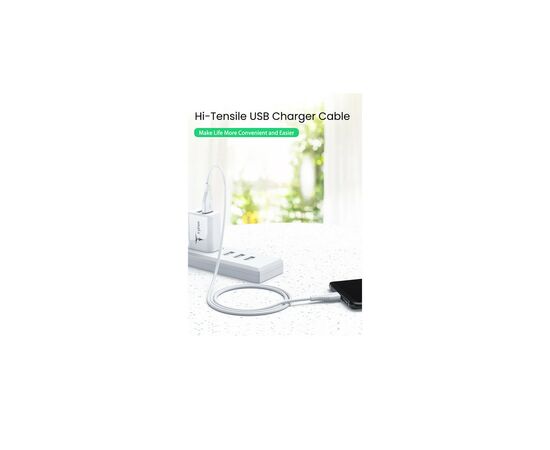Дата кабель USB 2.0 AM to Type-C 1.0m Nature T-C830 White T-Phox (T-C830 White), изображение 4 Дата кабель USB 2.0 AM to Type-C 1.0m Nature T-C830 White T-Phox (T-C830 White), изображение 4