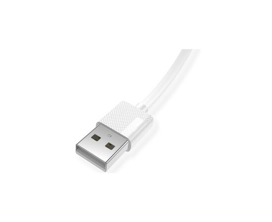Дата кабель USB 2.0 AM to Type-C 1.2m Nets T-C801 White T-Phox (T-C801 white), изображение 4 Дата кабель USB 2.0 AM to Type-C 1.2m Nets T-C801 White T-Phox (T-C801 white), изображение 4