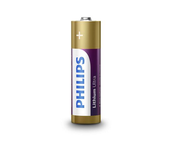 Батарейка Philips AA FR6 Lithium Ultra * 4 (FR6LB4A/10), изображение 2 Батарейка Philips AA FR6 Lithium Ultra * 4 (FR6LB4A/10), изображение 2