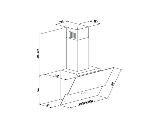 Витяжка кухонна Eleyus Element 1000 60 BG (Element100060BG), зображення 8 Витяжка кухонна Eleyus Element 1000 60 BG (Element100060BG), зображення 8