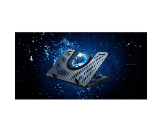 Подставка для ноутбука Trust GXT 1125 Quno (17.3") Blue LED Black (23581_TRUST), изображение 6 Подставка для ноутбука Trust GXT 1125 Quno (17.3") Blue LED Black (23581_TRUST), изображение 6