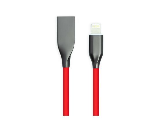 Дата кабель USB 2.0 AM to Lightning 1.0m red PowerPlant (CA911400)