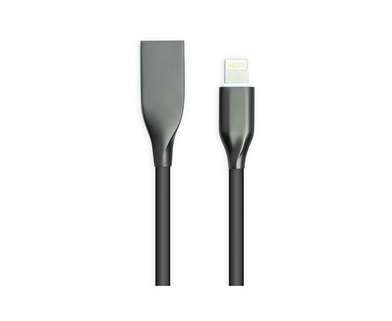 Дата кабель USB 2.0 AM to Lightning 1.0m black PowerPlant (CA911790)