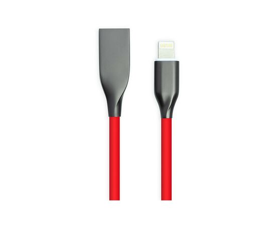 Дата кабель USB 2.0 AM to Lightning 2.0m red PowerPlant (CA911417)