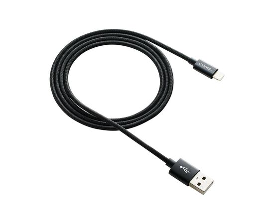Дата кабель USB 2.0 AM to Lightning 1.0m Black Canyon (CNE-CFI3B)