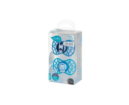 Пустышка Nuvita Air55 Explore 6m+ ортодонтическая (NV7086M), изображение 3 Пустышка Nuvita Air55 Explore 6m+ ортодонтическая (NV7086M), изображение 3