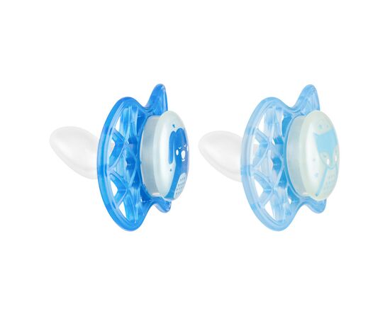 Пустушка Nuvita Air55 Explore 6m+ ортодонтична (світиться в темряві) (NV7086GM), зображення 2 Пустушка Nuvita Air55 Explore 6m+ ортодонтична (світиться в темряві) (NV7086GM), зображення 2