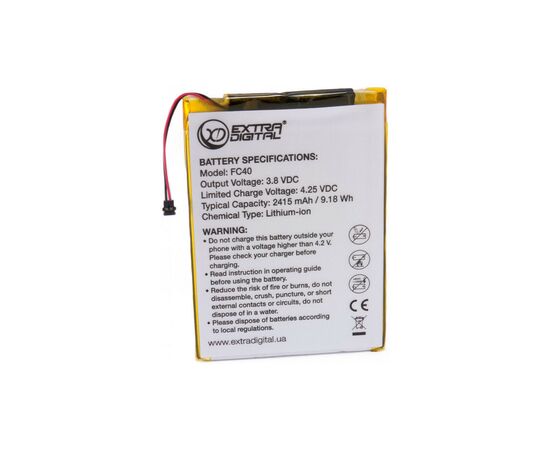 Аккумуляторная батарея для телефона Extradigital Motorola Moto G3 (FC40) 2415 mAh (BMM6427)