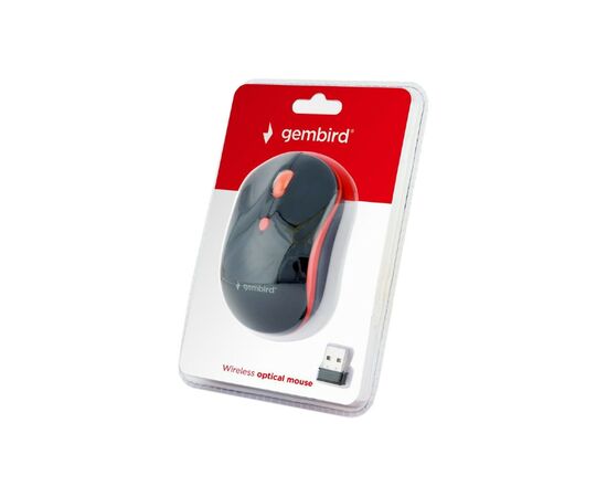 Мишка Gembird MUSW-4B-03-R Black+Red (MUSW-4B-03-R), зображення 3 Мишка Gembird MUSW-4B-03-R Black+Red (MUSW-4B-03-R), зображення 3