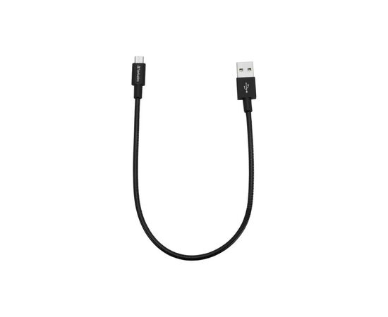 Дата кабель USB 2.0 AM to Micro 5P 0.3m black Verbatim (48866), зображення 2 Дата кабель USB 2.0 AM to Micro 5P 0.3m black Verbatim (48866), зображення 2