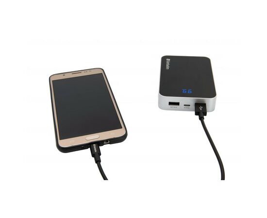 Дата кабель USB 2.0 AM to Micro 5P 0.3m black Verbatim (48866), зображення 4 Дата кабель USB 2.0 AM to Micro 5P 0.3m black Verbatim (48866), зображення 4