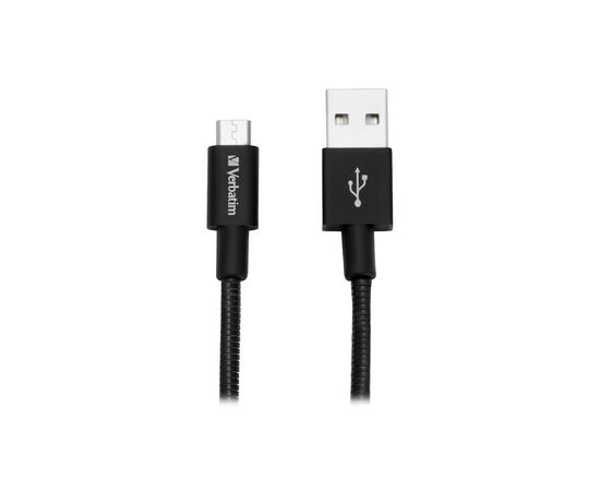 Дата кабель USB 2.0 AM to Micro 5P 0.3m black Verbatim (48866)
