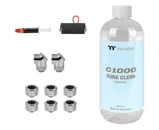 Набор для сборки CBO ThermalTake Pacific M240,R 240mm/Hard Tube/pure clear coolant (CL-W216-CU00SW-A), изображение 6 Набор для сборки CBO ThermalTake Pacific M240,R 240mm/Hard Tube/pure clear coolant (CL-W216-CU00SW-A), изображение 6