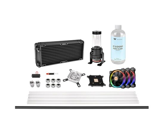 Набор для сборки CBO ThermalTake Pacific M240,R 240mm/Hard Tube/pure clear coolant (CL-W216-CU00SW-A)