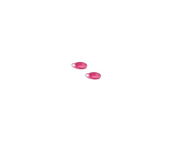 Тарілка дитяча Nuvita Easy Eating дрібна 2 шт. рожева (NV8451Pink)
