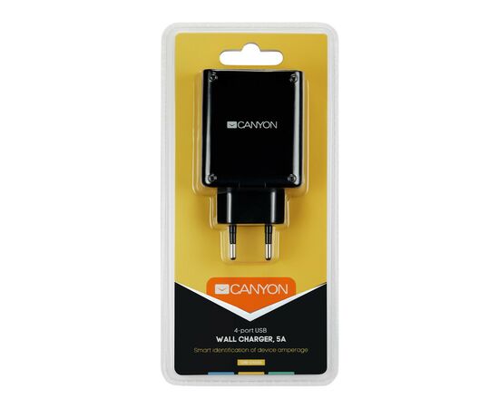 Зарядное устройство Canyon 4xUSB AC (CNE-CHA06B), изображение 2 Зарядное устройство Canyon 4xUSB AC (CNE-CHA06B), изображение 2