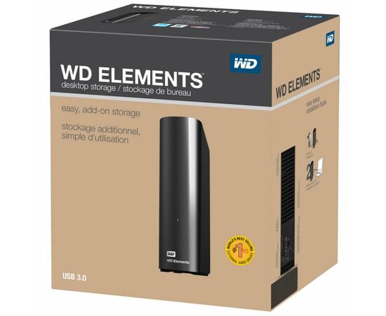 Внешний жесткий диск 3.5" 14TB Elements Desktop WD (WDBWLG0140HBK-EESN), изображение 6 Внешний жесткий диск 3.5" 14TB Elements Desktop WD (WDBWLG0140HBK-EESN), изображение 6
