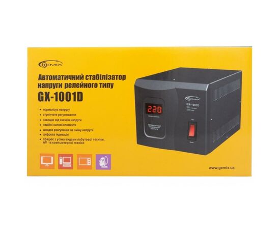 Стабилизатор Gemix GX-1001D, изображение 3 Стабилизатор Gemix GX-1001D, изображение 3