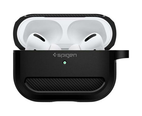 Чехол для наушников Spigen для Airpods Pro Rugged Armor Black (ASD00540), изображение 3 Чехол для наушников Spigen для Airpods Pro Rugged Armor Black (ASD00540), изображение 3