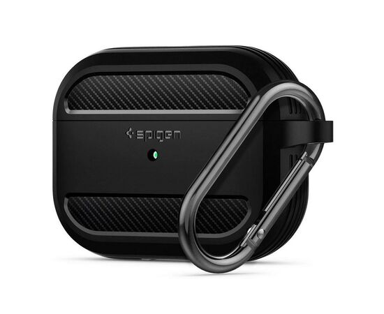 Чохол для навушників Spigen для Airpods Pro Rugged Armor Black (ASD00540)