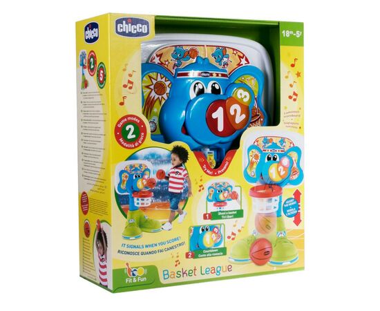 Развивающая игрушка Chicco Баскетбольная Лига (09343.00), изображение 2 Развивающая игрушка Chicco Баскетбольная Лига (09343.00), изображение 2