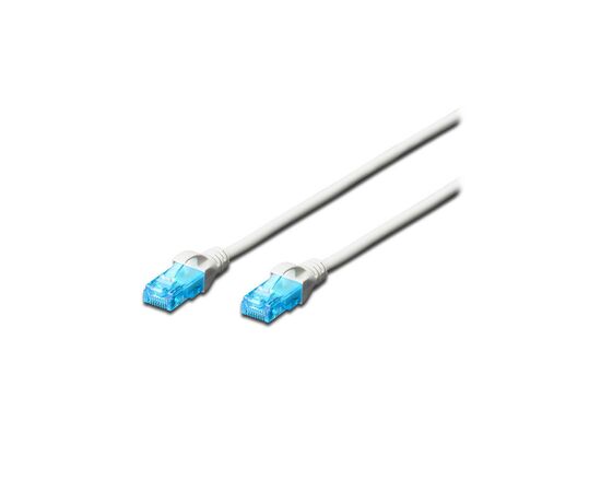 Патч-корд 3м, UTP, cat.5e, AWG 26/7, CCA, PVC, white Digitus (DK-1512-030/WH)