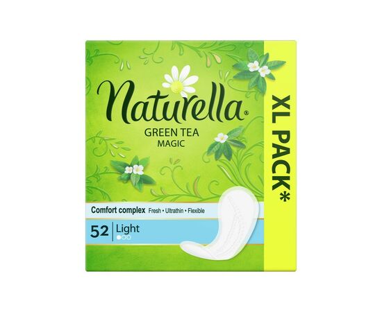 Ежедневные прокладки Naturella Green Tea Magic Normal 52 шт (8001090603883), изображение 2 Ежедневные прокладки Naturella Green Tea Magic Normal 52 шт (8001090603883), изображение 2