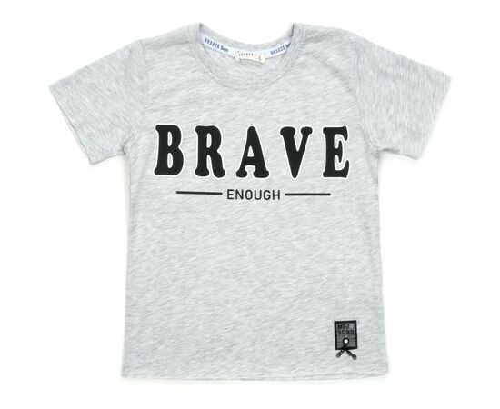 Футболка детская Breeze "BRAVE" (14351-140B-gray)